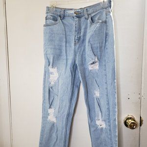 Distressed Mom Jeans